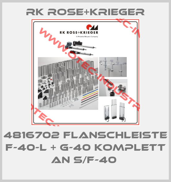 2,90€/Stk. Krieger Flanschleiste F-40 x 120-1 10 Stck 4646702 NEU RK Rose 