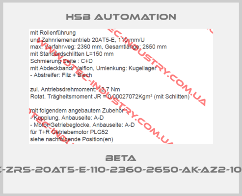 Beta 50-C-ZRS-20AT5-E-110-2360-2650-AK-AZ2-10BL-0-big