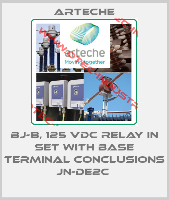 BJ-8, 125 VDC RELAY IN SET WITH BASE TERMINAL CONCLUSIONS JN-DE2C -big