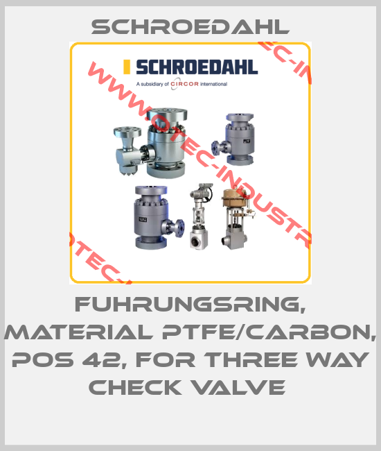 FUHRUNGSRING, MATERIAL PTFE/CARBON, POS 42, FOR THREE WAY CHECK VALVE -big