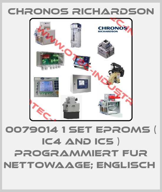 0079014 1 SET EPROMS ( IC4 AND IC5 ) PROGRAMMIERT FUR NETTOWAAGE; ENGLISCH -big