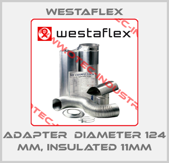 Adapter  diameter 124 mm, insulated 11mm-big