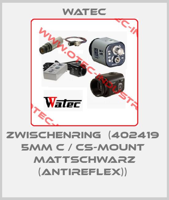 Zwischenring  (402419  5mm C / CS-Mount  mattschwarz (antireflex)) -big