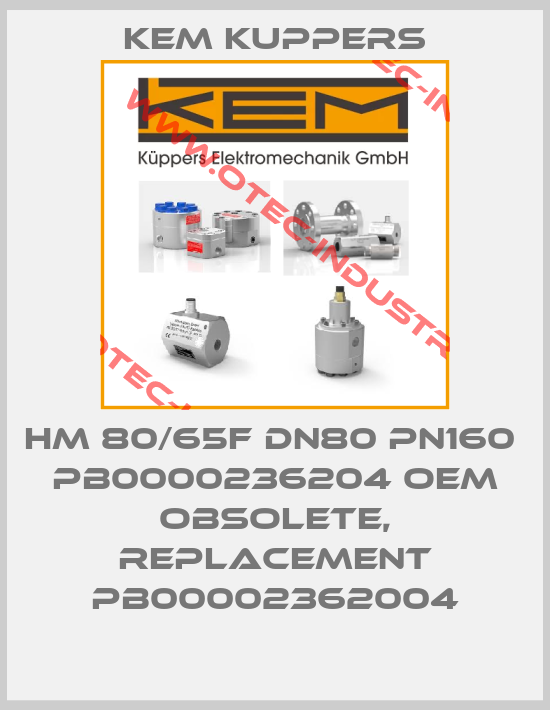 HM 80/65F DN80 PN160  PB0000236204 OEM obsolete, replacement PB00002362004-big