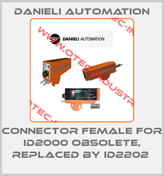 Connector female for ID2000 Obsolete, replaced by ID2202 -big