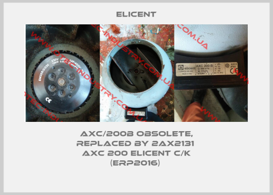 AXC/200B Obsolete, replaced by 2AX2131  AXC 200 ELICENT C/K (ERP2016) -big