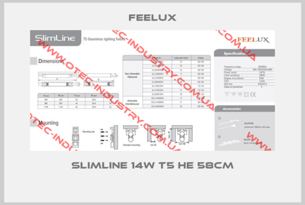 SLIMLINE 14W T5 HE 58CM -big