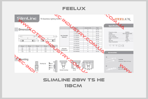 SLIMLINE 28W T5 HE 118CM -big