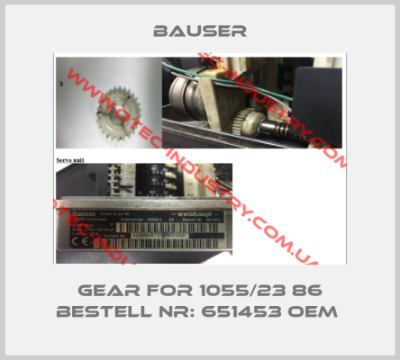 Gear for 1055/23 86 Bestell Nr: 651453 OEM -big