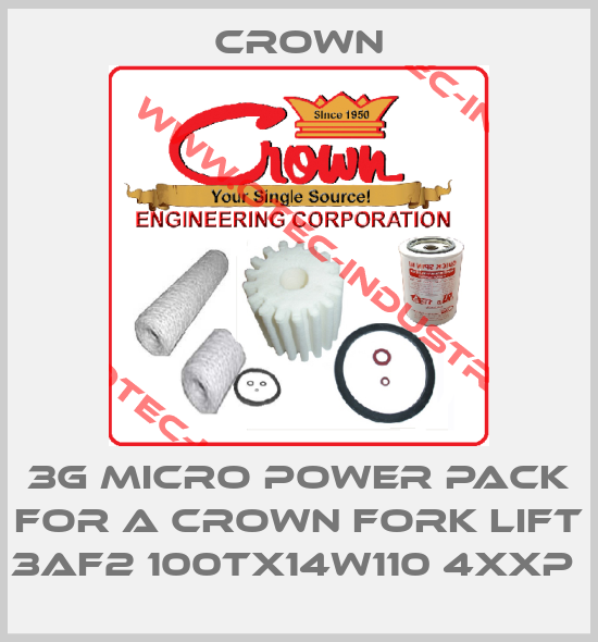 3G MICRO POWER PACK FOR A CROWN FORK LIFT 3AF2 100TX14W110 4XXP -big