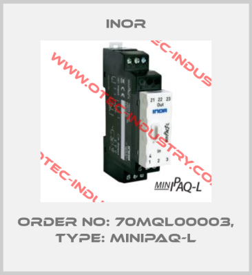 Order no: 70MQL00003, Type: MINIPAQ-L-big