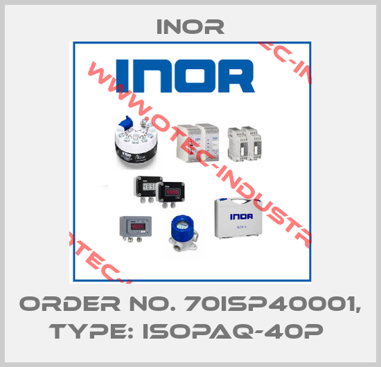 Order No. 70ISP40001, Type: IsoPAQ-40P -big