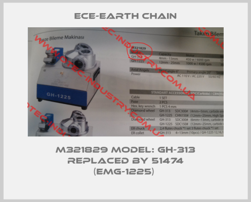 M321829 MODEL: GH-313 REPLACED BY 51474 (EMG-1225) -big