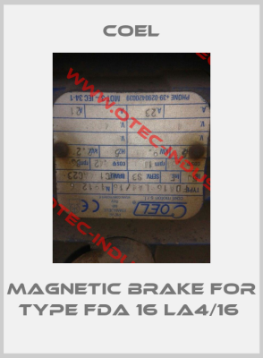 Magnetic brake for Type FDA 16 LA4/16 -big