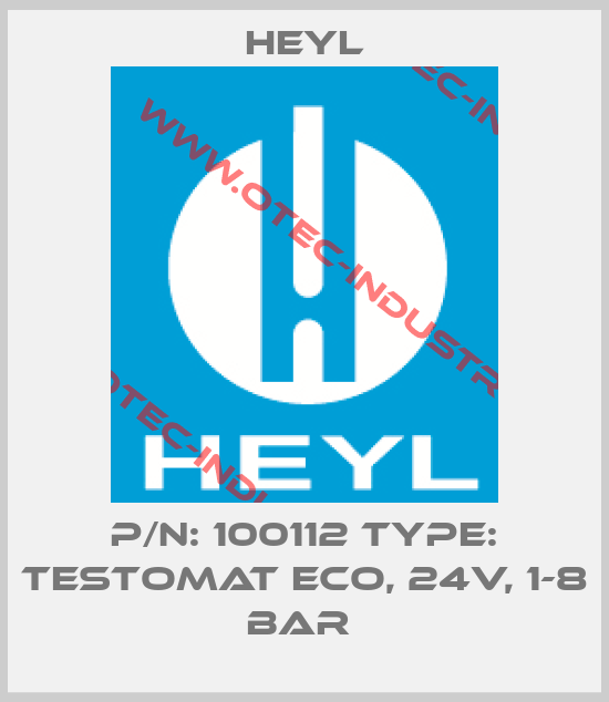 P/N: 100112 Type: Testomat ECO, 24V, 1-8 bar -big
