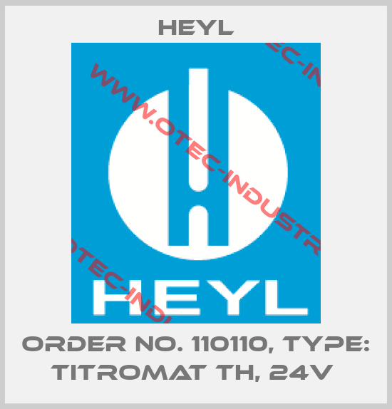 Order No. 110110, Type: Titromat TH, 24V -big