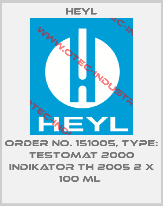 Order No. 151005, Type: Testomat 2000 Indikator TH 2005 2 x 100 ml -big