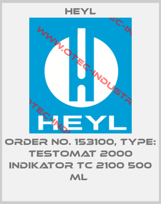 Order No. 153100, Type: Testomat 2000 Indikator TC 2100 500 ml -big