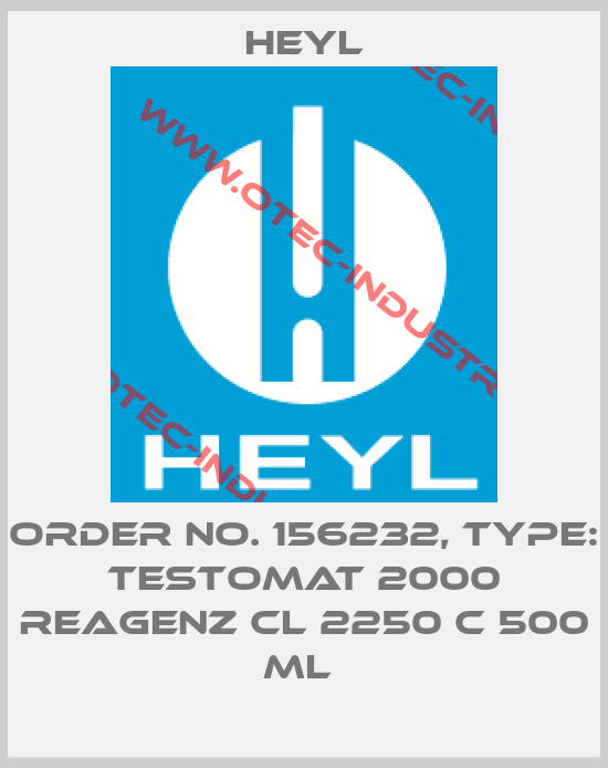 Order No. 156232, Type: Testomat 2000 Reagenz Cl 2250 C 500 ml -big