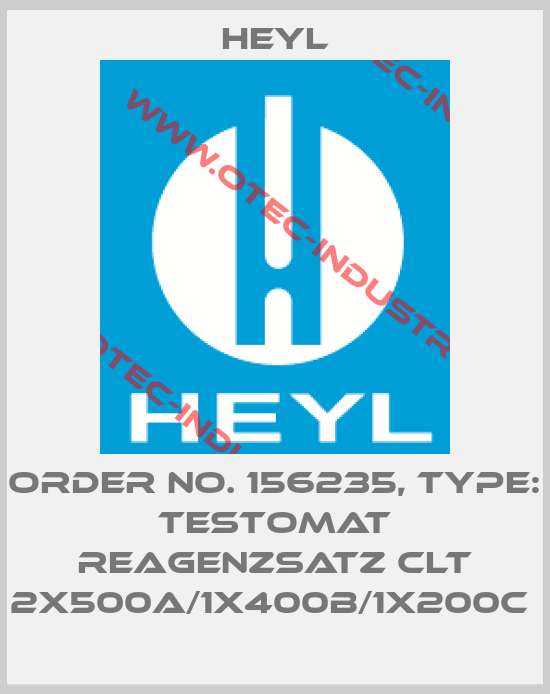 Order No. 156235, Type: Testomat Reagenzsatz ClT 2x500A/1x400B/1x200C -big