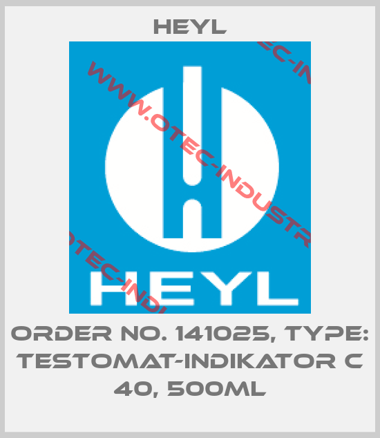 Order No. 141025, Type: Testomat-Indikator C 40, 500ml-big