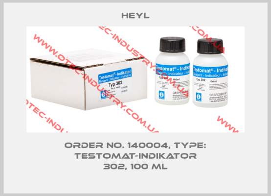 Order No. 140004, Type: Testomat-Indikator 302, 100 ml-big