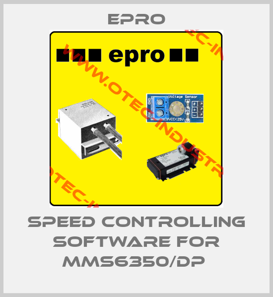 SPEED CONTROLLING SOFTWARE for MMS6350/DP -big