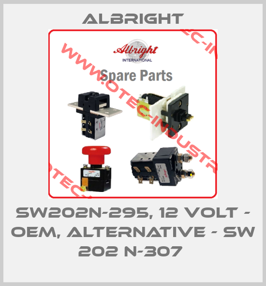 SW202N-295, 12 volt - OEM, Alternative - SW 202 N-307 -big
