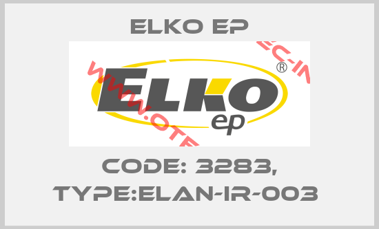 Code: 3283, Type:eLAN-IR-003 -big