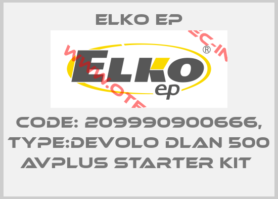 Code: 209990900666, Type:Devolo dLAN 500 AVplus Starter Kit -big