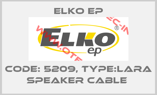 Code: 5209, Type:LARA speaker cable -big