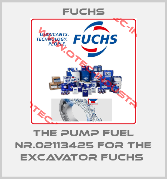 The pump fuel Nr.02113425 for the excavator Fuchs -big