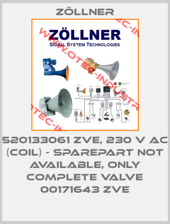 520133061 ZVE, 230 V AC (Coil) - sparepart not available, only complete valve 00171643 ZVE-big