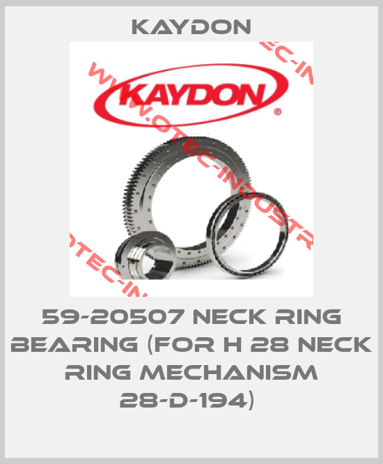 59-20507 NECK RING BEARING (FOR H 28 NECK RING MECHANISM 28-D-194) -big