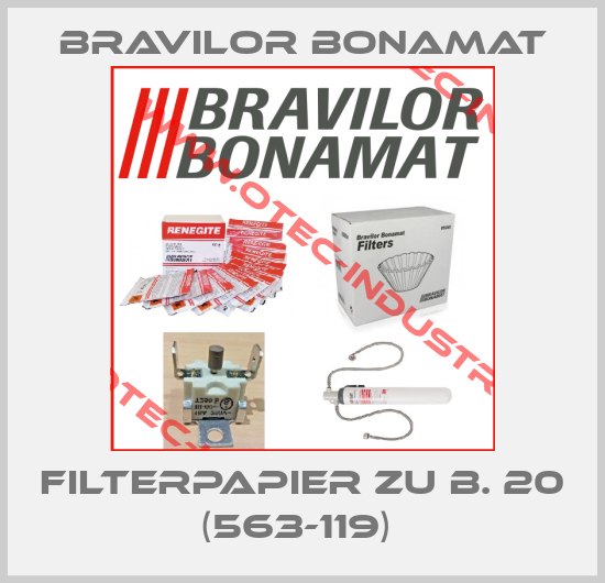 Filterpapier zu B. 20 (563-119) -big