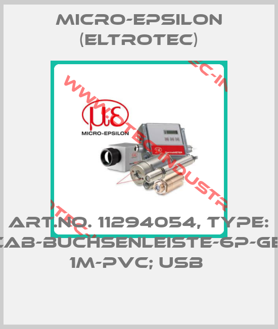 Art.No. 11294054, Type: CAB-Buchsenleiste-6P-ge; 1m-PVC; USB -big