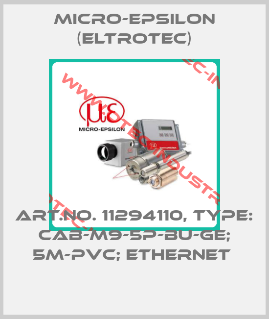 Art.No. 11294110, Type: CAB-M9-5P-Bu-ge; 5m-PVC; Ethernet -big