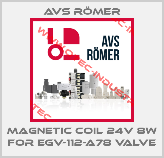 Magnetic coil 24V 8W for EGV-112-A78 valve-big