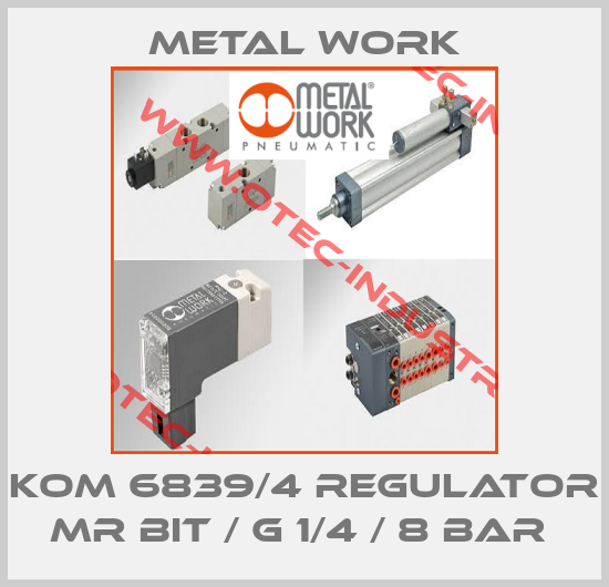 KOM 6839/4 Regulator MR BIT / G 1/4 / 8 bar -big