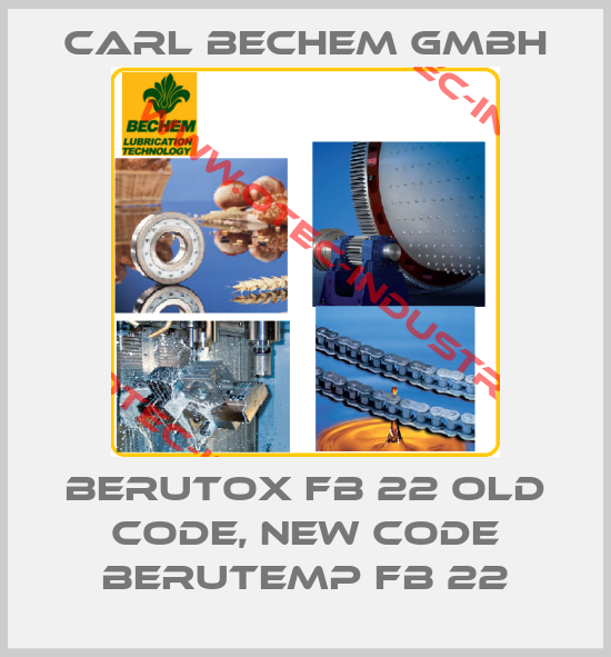 BERUTOX FB 22 old code, new code Berutemp FB 22-big