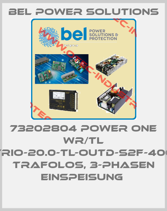 73202804 POWER ONE WR/TL TRIO-20.0-TL-OUTD-S2F-400 TRAFOLOS, 3-PHASEN EINSPEISUNG -big