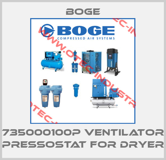 735000100P ventilator pressostat for dryer-big