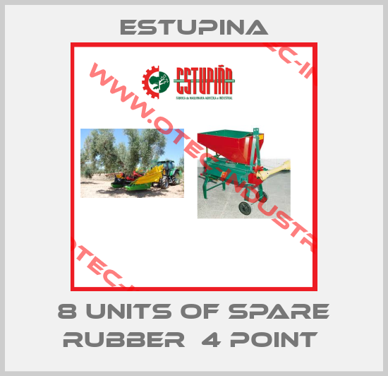 8 UNITS OF SPARE RUBBER  4 POINT -big