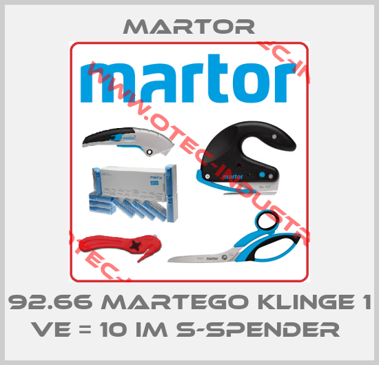 92.66 MARTEGO KLINGE 1 VE = 10 IM S-SPENDER -big