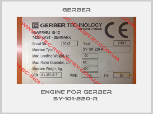 engine for Gerber SY-101-220-R -big