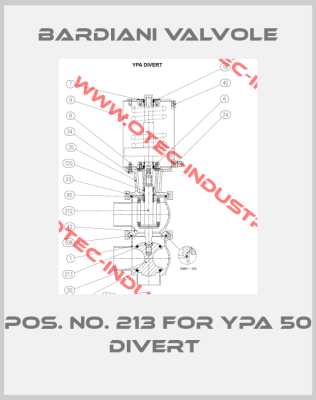 Pos. No. 213 For YPA 50 Divert -big