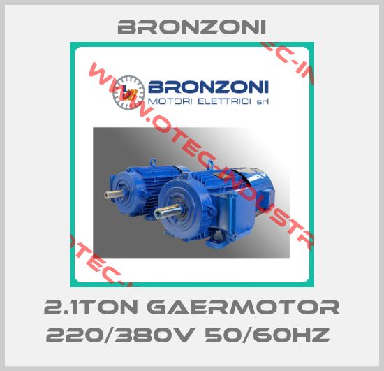 2.1Ton GaerMotor 220/380V 50/60Hz -big