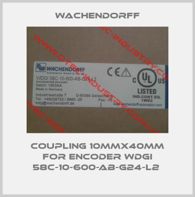 Coupling 10mmx40mm for encoder WDGI 58C-10-600-AB-G24-L2 -big