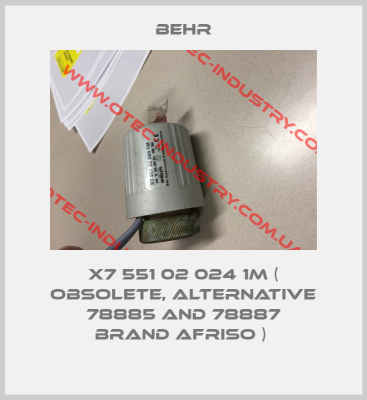 X7 551 02 024 1M ( obsolete, alternative 78885 and 78887 brand Afriso ) -big
