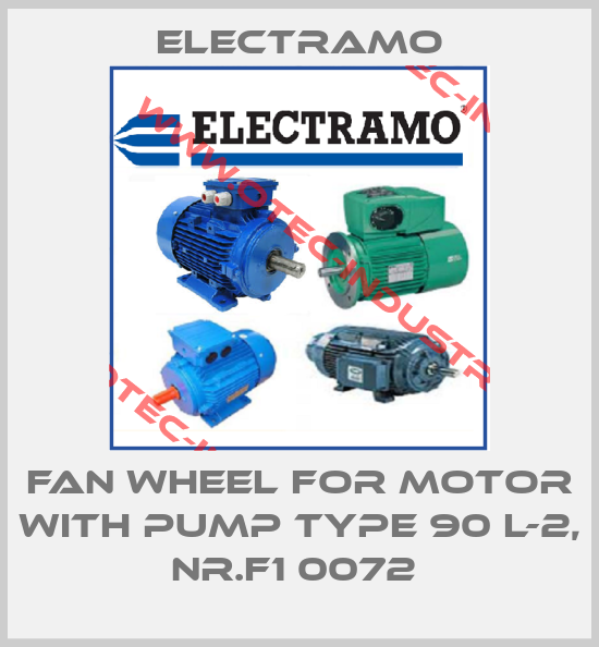 Fan wheel for motor with pump Type 90 L-2, Nr.F1 0072 -big